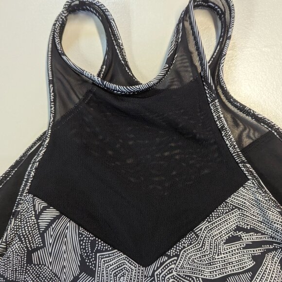 Lululemon Get It Om Bra Mini Dottie Tribe White Black / Black Size 8 - Picture 5 of 11